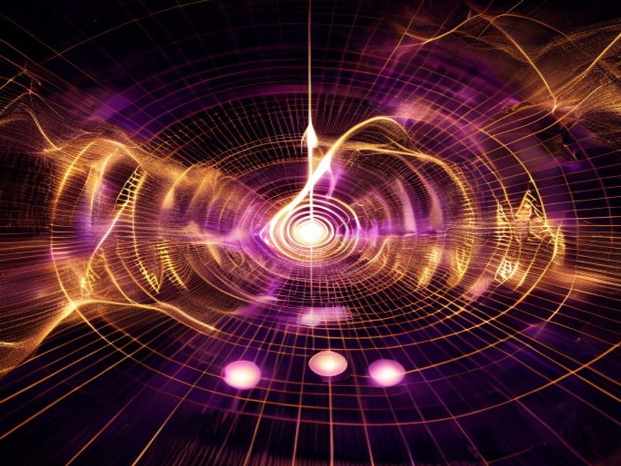 432 Hz frequency wave visualization forming sacred geometry with phi pi alpha