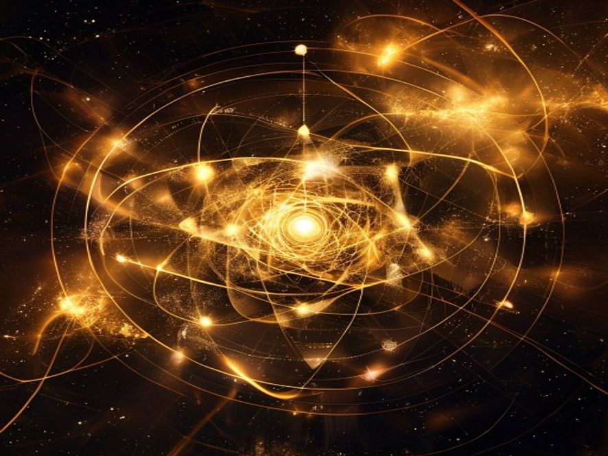 Fine-structure constant alpha connecting quantum physics to golden pi geometry